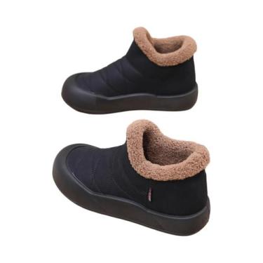 Imagem de Botas De Neve De Veludo plus Size Para Mulheres, Casuais, Quentes, Ant