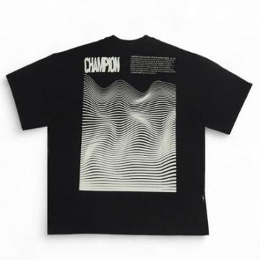 Imagem de Camiseta Champion Life Lines - Preto (Oversize)-Masculino