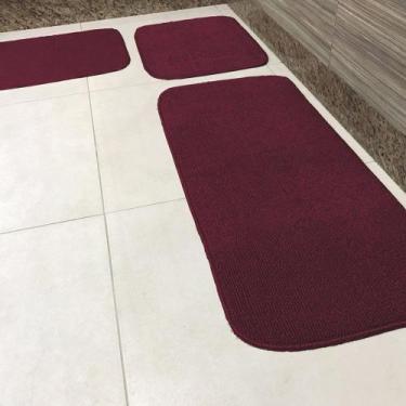 Imagem de Jogo de Passadeira Primavera para Cozinha 03 Peças com Base Antiderrap