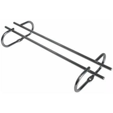 Imagem de 5 Suportes Organizador De Armário Porta Taças Cromado 35cm - MS Aramad