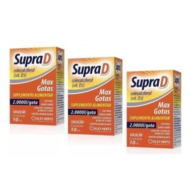 Imagem de Leve 3 Pague 2 Vitaminas Supra D Max 2000Ui Por Gota 10ml - Kley Hertz