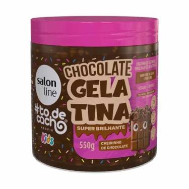 Imagem de Gelatina Super Brilhante Kids Cheirinho De Chocolate 550g - Salon Line