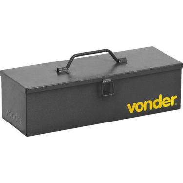 Imagem de Caixa Metálica Para Ferramentas Baú 350x120x100mm Sem Bandej - Vonder