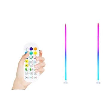 Imagem de Luminária De Chão LED RGB Com Controle Remoto Por APP, Sincronização D