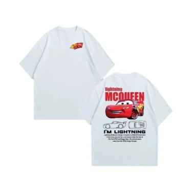 Imagem de Camiseta De Algodão Com Estampa De Verão Lightning McQueen Sally Para 