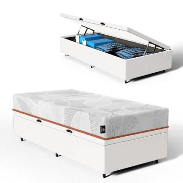 Imagem de Cama Box Baú com Colchão de Espuma D33 Enrolado Sonno Full Umaflex Sol