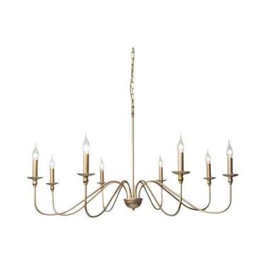 Imagem de Lustre De Teto Retro Preto E Dourado Estilo Americano Vintage Para Sal