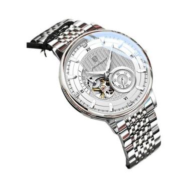 Imagem de Relógio De Pulso Mecânico Automático Masculino De Luxo Em Aço Inoxidáv
