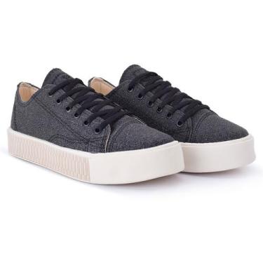 Imagem de Tênis Feminino Casual Escolar Miatto  Leve Envio Imediato, Preto