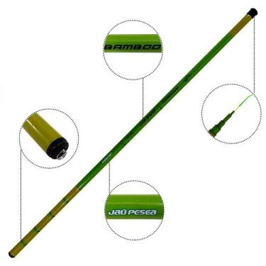 Imagem de Vara telescópica JP Bamboo Strong, 3,60, Verde
