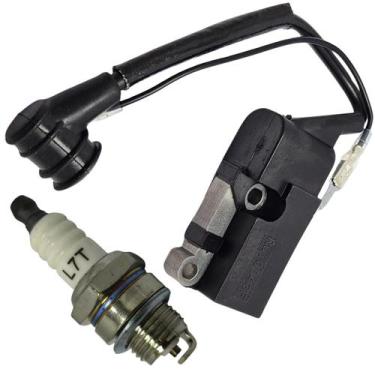 Imagem de Módulo Bobina + Vela de Ignição Para Motosserras Importadas 42cc-43cc-
