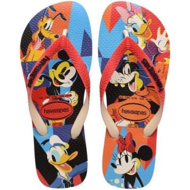 Imagem de Chinelo havaianas disney stylish bege palha/vermelho,  39, Bege palha,