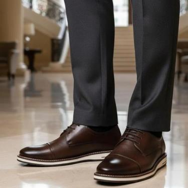 Imagem de Sapato Masculino Democrata Metropolitan Oliver Original cor:Mognotaman