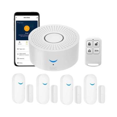 Imagem de Sistema De Alarme Para Casa Inteligente Tuya Wifi 433mhz, Sirene Sem F