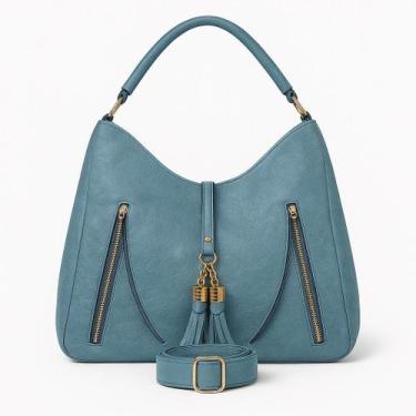 Imagem de Bolsa Saco Feminina Caramelo Grande material sintético Texturizado com