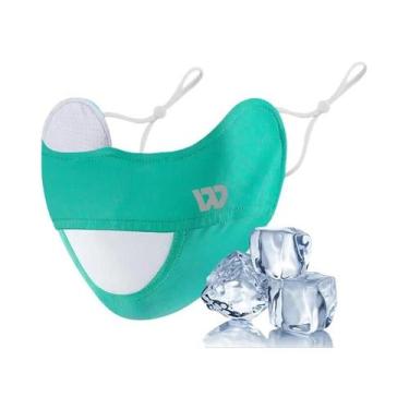 Imagem de Máscara Unissex Ajustável De Verão Em Seda Gelada Com Proteção UV Para