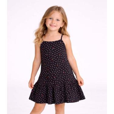 Imagem de Vestido Infantil Com Alças E Babado Select Azul, 4, Azul