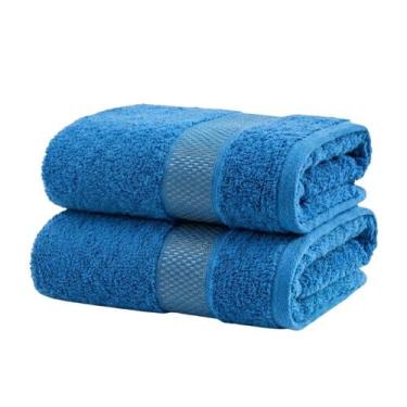 Imagem de Kit 2 Toalhas de Banho Teka Secagem Rápida Algodão 130x70 cm 360g Dry 