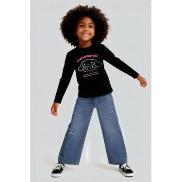 Imagem de Blusa infantil menina Cinnamoroll Brandili, Preto, 14