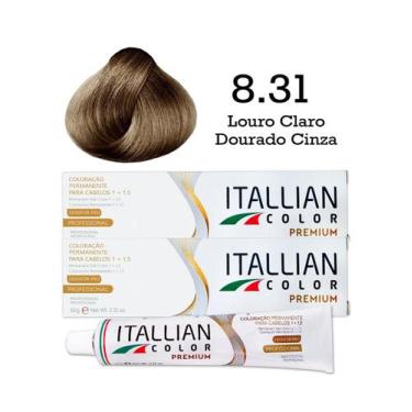 Imagem de 2 Unidades Coloração Itallian Color 8.31 Louro Claro Dourado Cinza - I