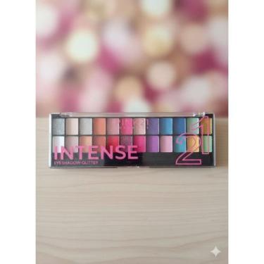 Imagem de Paleta De Sombras Intense Eyeshadow Glitter Pink 21 Cor:Color 2, Color