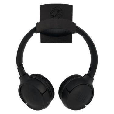 Imagem de Suporte Para Fone Headphone Fixação Parede - LEAO3D, Preto