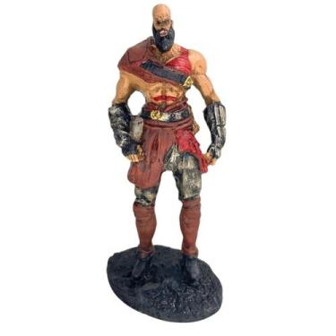 Imagem de Boneco Colecionável Kratos Personagem Serie God Of War em Resina 20,5 