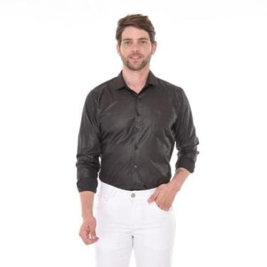 Imagem de Camisa Social Masculina Alfaitaria Tendência Moda Luxo-Masculino