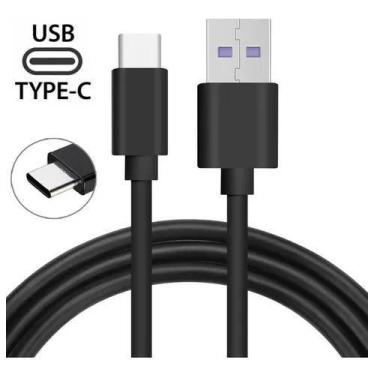 Imagem de Cabo Carregador Celular Rápido USB Tipo-C 3.4A Turbo 25w 1m PRETO - KA