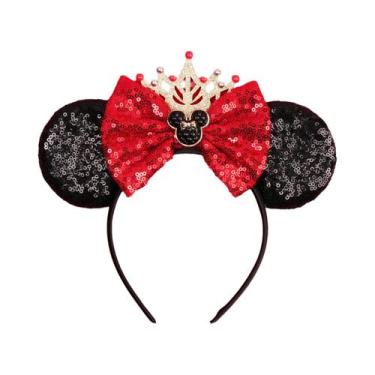 Imagem de Tiara De Orelhas De Rato Com Lantejoulas Para Meninas, Acessório De Ca