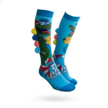 Imagem de Meias Altas Malucas Divertidas Infantil Juvenil Colorida 3d - BBH, Din