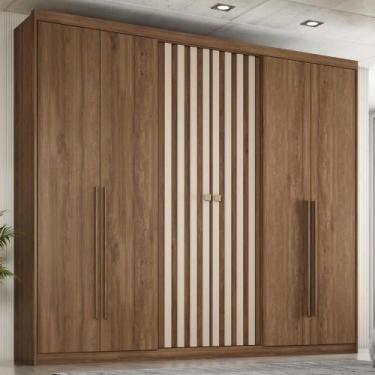 Imagem de Guarda Roupa Casal 6 Portas 3 Gavetas Fusion Carraro Freijó - MÓVEIS C