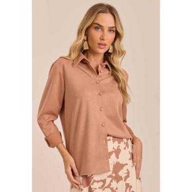Imagem de CAMISA MANGA LONGA SUEDE DOCE TRAMA FEMININA-Feminino