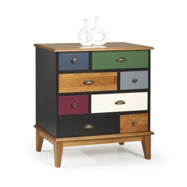 Imagem de Cômoda 8 Gavetas - Apaixone&Decore, Preto Color