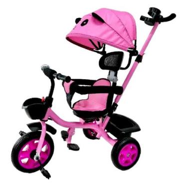 Imagem de Carrinho de Bebê e Triciclo de Empurrar e Pedalar Passeio Multifuncion