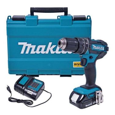 Imagem de Furadeira/ Parafusadeira de Impacto 1/2" 18V Bivolt 1 Bateria DHP482SY