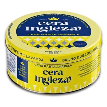 Imagem de Cera Pasta 300g Ingleza Amarela Brilho Aplicável em Madeira