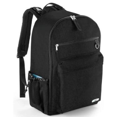 Imagem de Mochila Maternidade Preta Bolsos Térmicos Multilaser