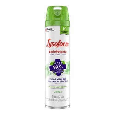 Imagem de Desinfetante LYSOFORM aerosol Citrus 360ml