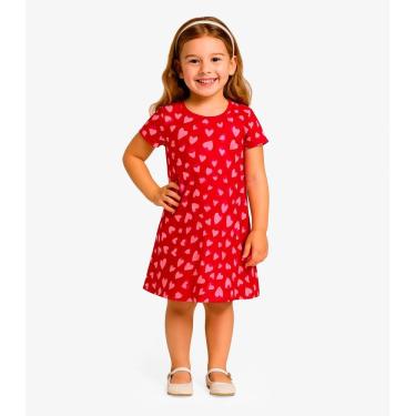 Imagem de Vestido Menina Infantil Select Vermelho