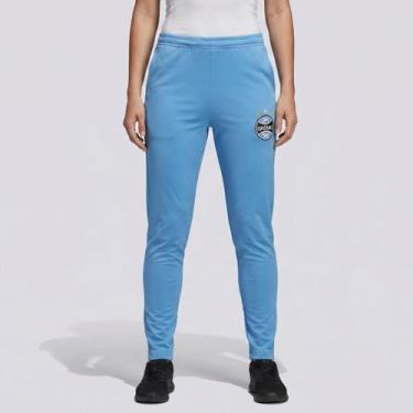 Imagem de Calça Moletom Grêmio Slim Fit Esportiva Feminina Azul - Surf Center, G
