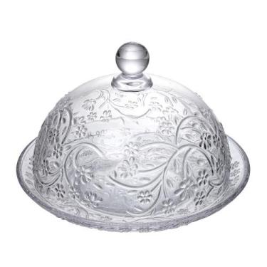 Imagem de Queijeira Daisy 19,5cm x 19,5cm x 14cm Cristal Wolff