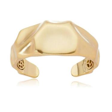 Imagem de Bracelete Facetado Fosco Robusto - Banho Ouro18k ou Ródio Branco - Col