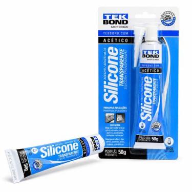 Imagem de Silicone Transparente Acético Tek Bond 50g Uso Geral