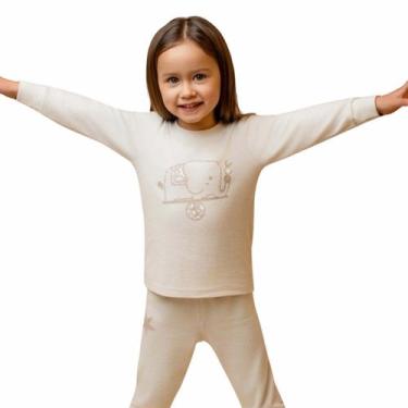 Imagem de Pijama Melange Circo Mágico Bege - Dedeka, 1T