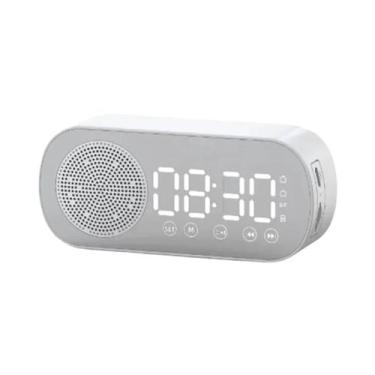 Imagem de Despertador Digital Com Alto-falante Bluetooth E Display LED Espelhado