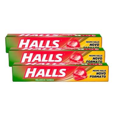 Imagem de Kit 3 Bala Halls Melancia 28g