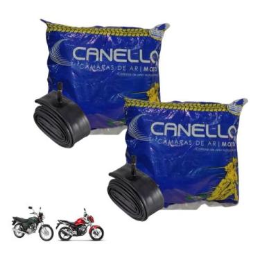Imagem de Kit 02 Camara Ar Dianteira/traseira Cg/titan/fan 125/150 - Congratulat