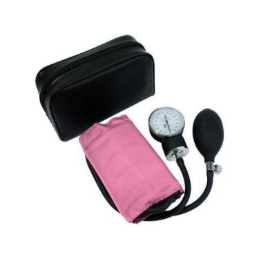 Imagem de Esfigmomanômetro Aparelho De Pressão Adulto 18 A 35cm Premium Rosa