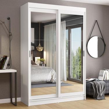 Imagem de Guarda-Roupa Solteiro Madesa Tokio 2 Portas de Correr de Espelho 2 Gavetas